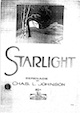 Sheet music cover for Starlight
                              Serenade (Charles Johnson)