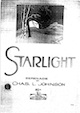 Sheet music cover for Starlight
                              Serenade (Charles Johnson)