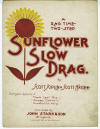 Sunflower Slow Drag Sheet Music Cover