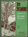 The
                          Sycamore: A Concert Rag Sheet Music Cover