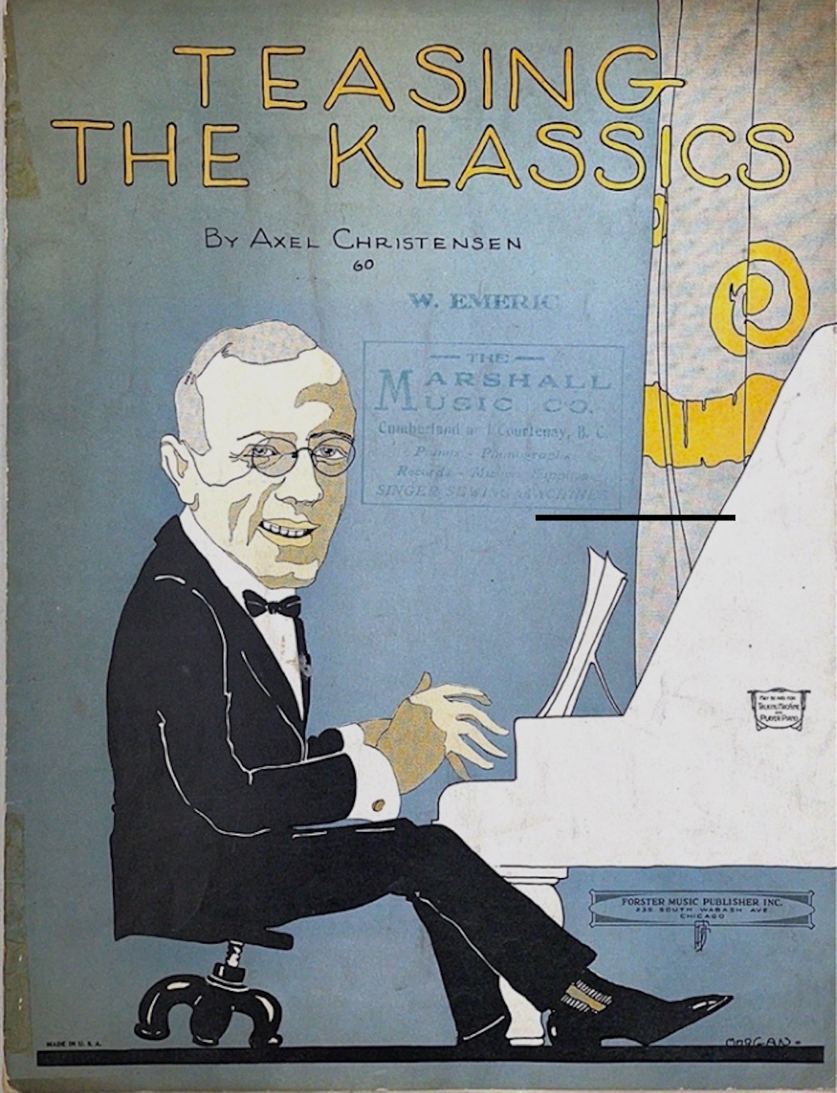 Sheet music cover for Teasing the
                            Klassics (Axel Christensen)