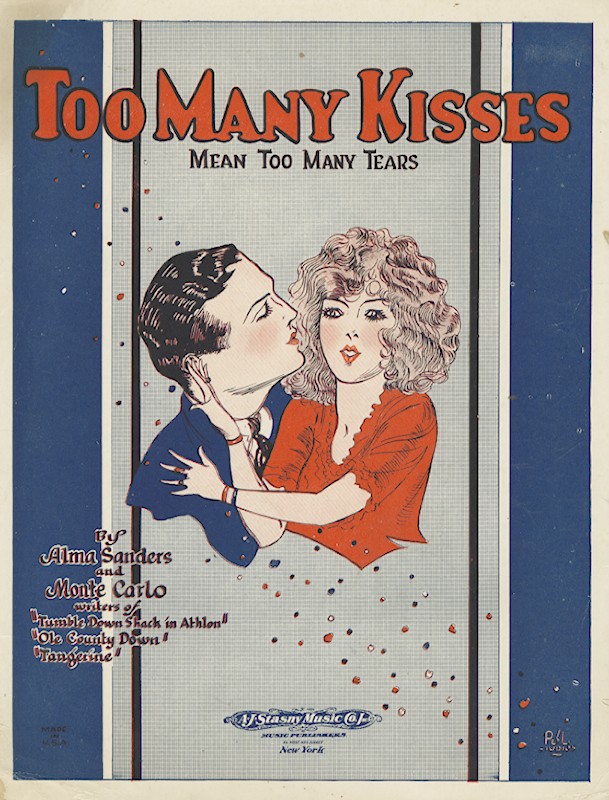 Too Many Kisses Mean Too Many Tears
Sheet Music Cover