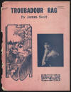 Troubadour Rag Sheet Music Cover