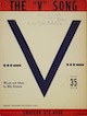 The "V"
                              Song Sheet Music Cover