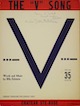 The "V"
                              Song Sheet Music Cover