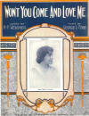 Won't You Come and Love Me Sheet
                              Music Cover