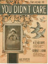 You Didn't Care Sheet Music Cover