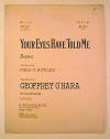 Your Eyes Have Told Me Sheet
                                  Music Cover