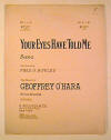 Your Eyes Have Told Me Sheet
                                  Music Cover