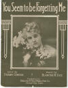 You Seem to be Forgetting Me Sheet
Music Cover