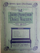Cover Sheet of Jacobs' Piano Folio of
                            Dance Waltzes No. 8 (1917)