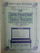 Cover Sheet of Jacobs' Piano Folio of
Dance Waltzes No. 8 (1917)