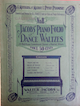 Cover Sheet of Jacobs' Piano Folio of
                            Dance Waltzes No. 8 (1917)