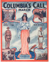 Columbia's Call Sheet Music Cover