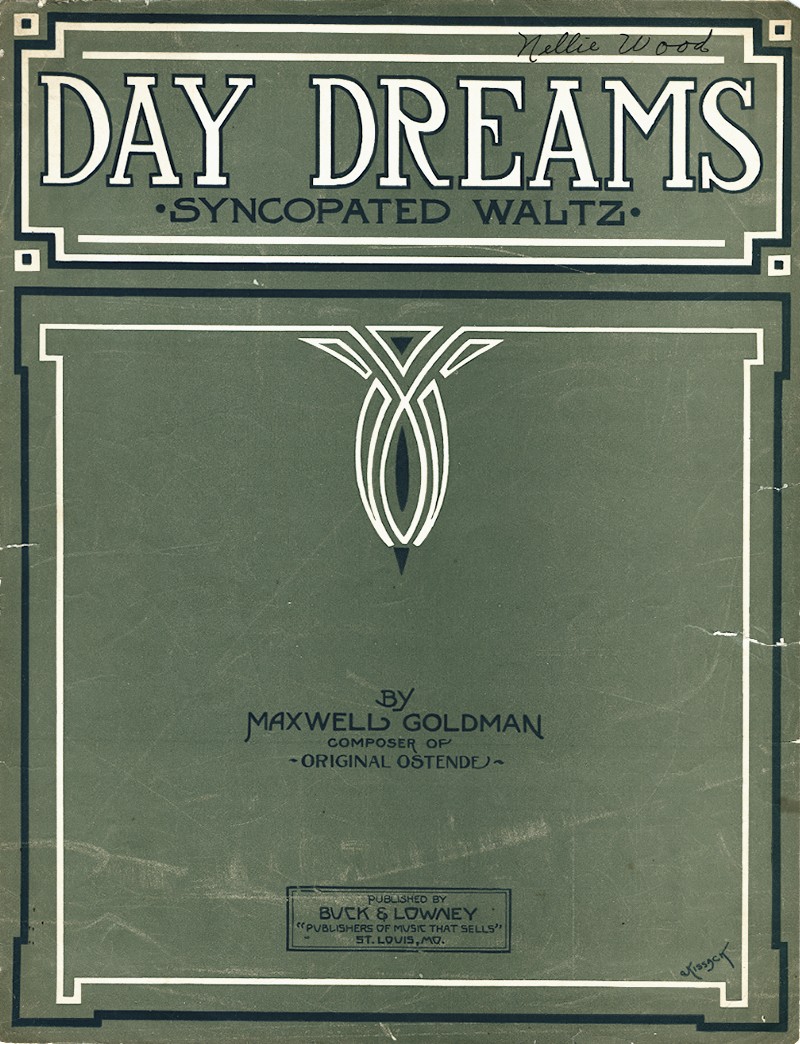 Day Dreams: Syncopated Waltzes Sheet
                            Music Cover
