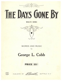 Sheet Music Cover for Days Gone By
                            Waltz Song (Cobb)