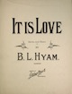 It is Love Sheet Music Cover