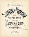 Souvenir de Normandie: Valse
                              caractristique Sheet Music Cover