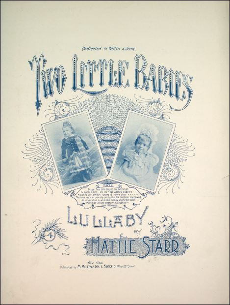 Two Little Babies: Lullaby Sheet
                              Music Cover